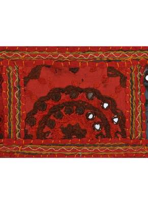 Lal Haveli Ethnic Handmade Embroidered Design Cotton Indian Door Toran Decoration 39 X 16 inches 3