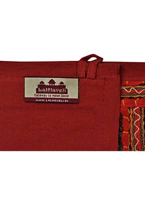 Lal Haveli Decorative Designer Embroidered Work Cotton Window Valance Door Hanging 39 X 16 inches 4