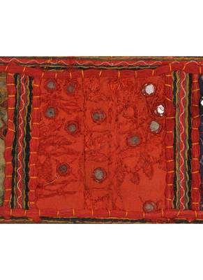 Lal Haveli Ethnic Handmade Embroidered Design Indian Toran Tapestry 39 X 16 inches 3