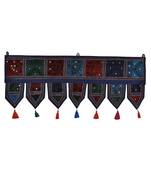 Lal Haveli Ethnic Handmade Art Work Design Cotton Toran Door Hanging 39 X 16 inches