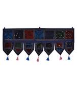 Lal Haveli Traditional Design Embroidered Cotton Indian Toran Door Hanging Tapestry 39 X 16 inches