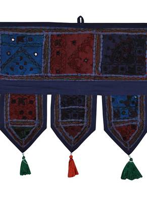 Lal Haveli Home Decorative Embroidered Tapestries Door Valance Toran Valance 39 X 16 inches 2