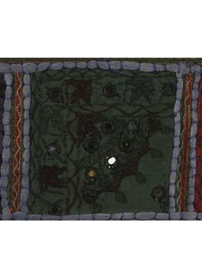 Lal Haveli Ethnic Handmade Art Work Design Cotton Toran Door Hanging 39 X 16 inches 3