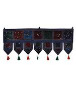 Lal Haveli Traditional Design Embroidery Decorative Cotton Door Hanging Toran 39 X 16 inches