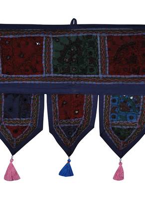 Lal Haveli Home Decorative Embroidered Work Design Door Hanging Tapestries 39 X 16 inches 2