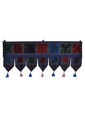 Lal Haveli Handmade Embroidery Work Designer Patchwork Door Hanging Toran 39 X 16 inches 1