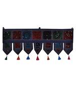 Lal Haveli Ethnic Embroidery Patchwork Design Cotton Toran Door Hanging 39 X 16 inches