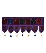 Lal Haveli Handmade Embroidery Patchwork Cotton Door Hanging 39 X 16 inches