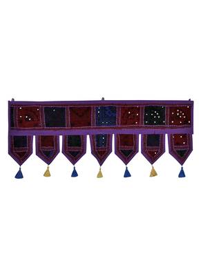 Lal Haveli Elegant Decorative Embroidery Design Door Hanging 39 X 16 inches 1