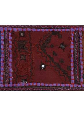 Lal Haveli Mirror Work Cotton Door Hanging for Room Decor 39 X 16 inches 3