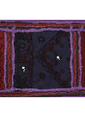Lal Haveli Rajasthani Handmade Embroidery Design Mirror Door Toran Hanging 39 X 16 inches 3