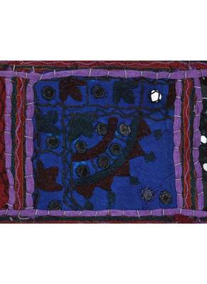Lal Haveli Handmade Traditional Design Mirror Embroidered Tapestries 39 X 16 inches 3