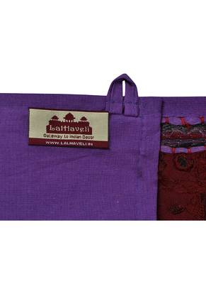 Lal Haveli Patchwork Embroidered Design Cotton Indian Toran Tapestry 39 X 16 inches 4