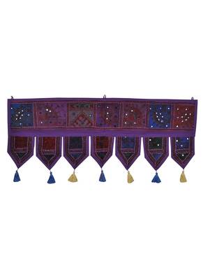 Lal Haveli Handmade Embroidery Cotton Door Hanging Toran Tapestry 39 X 16 inches 1