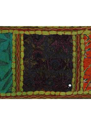 Lal Haveli Handmade Embroidery Work Design Decorative Cotton Door Hanging Toran 39 X 16 inches 3