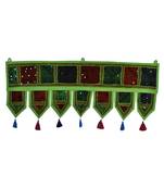 Lal Haveli Hand Embroidered Work Design Mirror Work Toran Hanging 39 X 16 inches