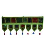 Lal Haveli Embroidery & Mirror Work Design Cotton Indian Toran 39 X 16 inches