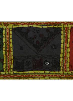 Lal Haveli Vintage Mirror Work Cotton Door Hanging Gift Item 39 X 16 inches 3