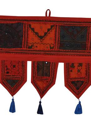 Lal Haveli Cotton Door Hanging Toran Tapestries 39 X 16 inches 2