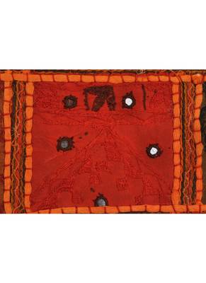 Lal Haveli Ethnic Handmade Embroidery Decorative Cotton Window Valance Tapestries 39 X 16 inches 3