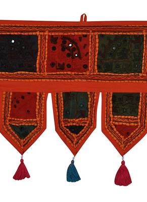 Lal Haveli Designer Embroidered Decorative Wall Hanging Tapestries 39 X 16 inches 2