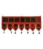 Lal Haveli Decorative Embroidery Work Design Cotton Door Hanging Toran 39 X 16 inches