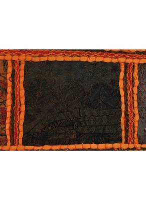 Lal Haveli Rajasthani Mirror Embroidery Work Design Window Valance 39 X 16 inches 3