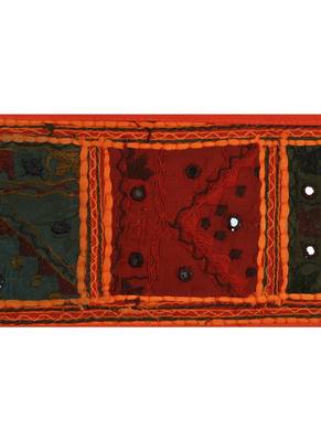 Lal Haveli Hand Decorative Traditional Design Embroidered Door Valance 39 X 16 inches 3
