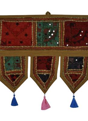 Lal Haveli Door Hanging Tapestries Valance 39 X 16 inches 2