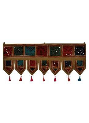 Lal Haveli Embroidery Cotton Door Hangings 39 X 16 inches 1