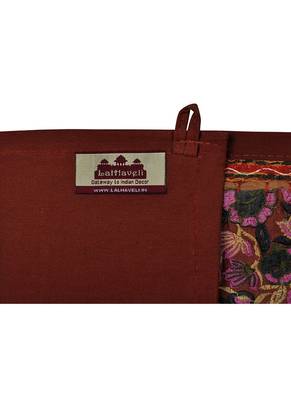 Lal Haveli Handmade Embroidery Work Design Cotton Door Hanging Tapestries 39 X 16 inches 4