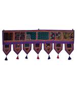 Lal Haveli Embroidery & Hand Patchwork Design Cotton Indian Toran 39 X 16 inches