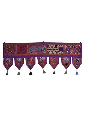 Lal Haveli Handmade Cotton Door Toran Hanging Topper 39 X 16 inches 1