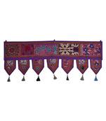 Lal Haveli Handmade Cotton Door Toran Hanging Topper 39 X 16 inches