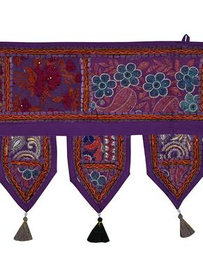 Lal Haveli Handmade Cotton Door Toran Hanging Topper 39 X 16 inches 2