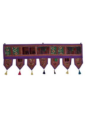 Lal Haveli Elegant Embroidered Design Home Decorative Door Hanging Toran 39 X 16 inches 1