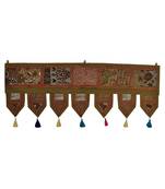 Lal Haveli Mirror Embroidery Design Cotton Window Valance 39 X 16 inches