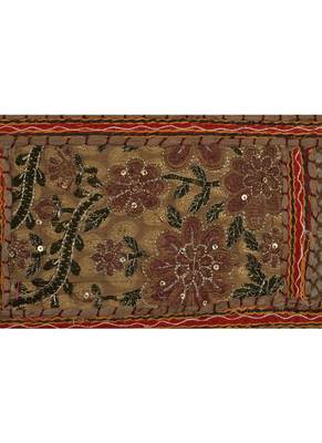 Lal Haveli Mirror Embroidery Design Cotton Window Valance 39 X 16 inches 3