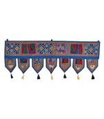Lal Haveli Traditional Handmade Embroidered Design Decorative Wall Tapestry 39 X 16 inches