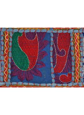 Lal Haveli Traditional Handmade Embroidered Design Decorative Wall Tapestry 39 X 16 inches 3
