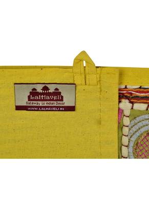 Lal Haveli Mirror Embroidered Tapestry Decorative Cotton Door Toran 39 X 16 inches 4