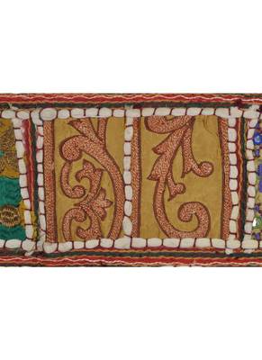 Lal Haveli Jaipuri Handmade Elegant Embroidery Door Hanging 39 X 16 inches 3