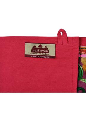Lal Haveli Room Decorative Embroidered Mirror Work Design Cotton Door Valance 39 X 16 inches 4