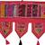 Lal Haveli Jaipuri Handmade Decorative Embroidery & Mirror Work Design Cotton Door Hanging Toran 39 X 16 inches
