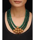 Green Jade Gold Necklace