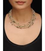 Green Jade And Pearls Necklace