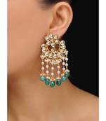 Kundan And Pearl Tassels Chandbaali