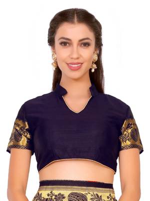 Red Woven Art Silk Saree With Blouse 5