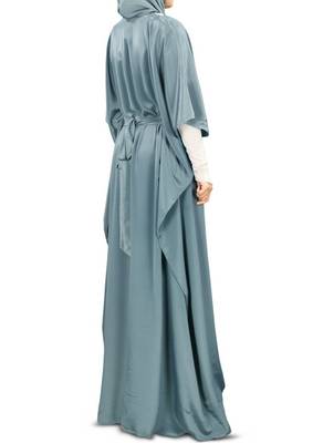 MyBatua Liyana Hand Embroidered Grey Kaftan 2