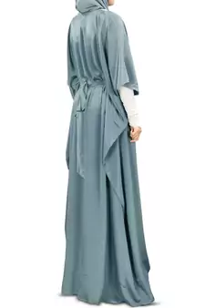 MyBatua Liyana Hand Embroidered Grey Kaftan